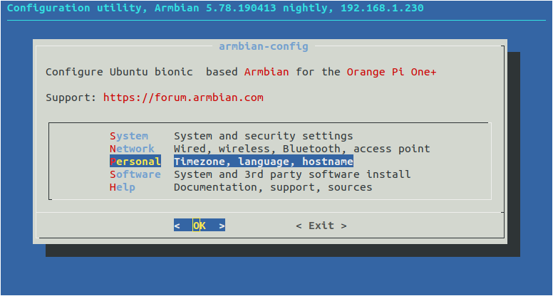 Armbian-config